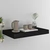 Image de Étagère murale flottante noir 40x23x3,8 cm MDF