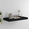 Image de Étagère murale flottante noir 50x23x3,8 cm MDF