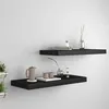Image de vidaXL Wandschappen zwevend 2 st 60x23,5x3,8 cm MDF zwart323833
