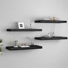 Image de vidaXL Wandschappen zwevend 4 st 60x23,5x3,8 cm MDF zwart323834