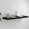 Image de vidaXL Wandschap zwevend 80x23,5x3,8 cm MDF zwart323835