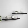 Image de vidaXL Wandschappen zwevend 2 st 80x23,5x3,8 cm MDF zwart323836
