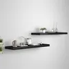 Image de vidaXL Wandschappen zwevend 2 st 90x23,5x3,8 cm MDF zwart323839