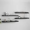 Image de vidaXL Wandschappen zwevend 4 st 90x23,5x3,8 cm MDF zwart323840