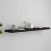 Image de Étagère murale flottante noir 120x23,5x3,8 cm MDF