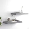 Image de vidaXL Wandschappen zwevend 2 st 50x23x3,8 cm MDF grijs323851