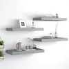 Image de vidaXL Wandschappen zwevend 4 st 50x23x3,8 cm MDF grijs323852
