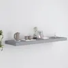 Image de vidaXL Wandschap zwevend 90x23,5x3,8 cm MDF grijs323859
