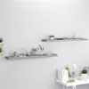 Image de vidaXL Wandschappen zwevend 2 st 120x23,5x3,8 cm MDF grijs323863