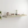 Image de vidaXL Wandschap zwevend 80x23,5x3,8 cm MDF eikenkleurig323877