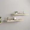 Image de vidaXL Wandschappen zwevend 2 st 80x23,5x3,8 cm MDF eikenkleurig323878