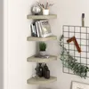 Image de vidaXL Hoekschappen zwevend 4 st 25x25x3,8 cm MDF eikenkleurig323906