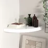 Image de vidaXL Hoekschap zwevend 35x35x3,8 cm MDF wit323916