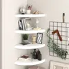 Image de vidaXL Hoekschappen zwevend 4 st 35x35x3,8 cm MDF wit323918