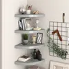 Image de vidaXL Hoekschappen zwevend 4 st 35x35x3,8 cm MDF grijs323924