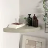 Image de Étagère d angle flottante chêne 35x35x3,8 cm MDF