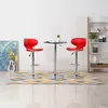 Image de Tabourets de bar 2 pcs rouge similicuir