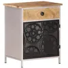 Image de Table de chevet 40x30x50 cm Bois de manguier brut