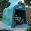 Image de vidaXL Garagetent 2,4x2,4 m PVC groen3056431