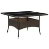 Image de Table a manger fixe sans tiroir 4 personnes carre en verre L 120 cm