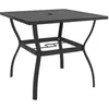 Image de Table de jardin Anthracite 81,5x81,5x72 cm Acier
