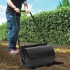 Image de vidaXL Rouleau à gazon Noir 63 cm 50 L