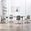 Image de Lot de 4 chaise vidaxl interieur non pliable en bois H. 84 cm gris