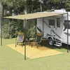 Image de Tapis de tente - vidaXL - 250x400 cm - Beige - 100% polyéthylène - Résistant aux intempéries