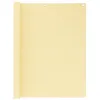 Image de vidaXL Balkonscherm 120x500 cm HDPE beige310918