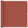 Image de vidaXL Balkonscherm 90x300 cm HDPE terracottakleurig310948