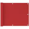 Image de vidaXL Balkonscherm 75x500 cm HDPE rood311006