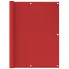 Image de vidaXL Balkonscherm 120x300 cm HDPE rood311012