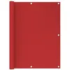 Image de vidaXL Balkonscherm 120x500 cm HDPE rood311014