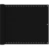 Image de vidaXL Écran de balcon Noir 75x400 cm PEHD 311029