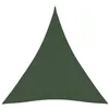Image de vidaXL Voile d'ombrage 160 g/m² Vert foncé 3x4x4 m PEHD