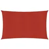 Image de vidaXL Voile d'ombrage 160 g/m² Rouge 4x6 m PEHD