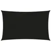 Image de vidaXL Voile d'ombrage 160 g-m² Noir 2x4 m PEHD
