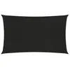 Image de vidaXL Voile d'ombrage 160 g-m² Noir 2x5 m PEHD