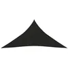 Image de vidaXL Voile d'ombrage 160 g/m² Noir 5x6x6 m PEHD