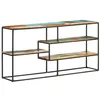 Image de vidaXL Buffet Armoire Latérale Meuble de Rangement Armoire de Rangement Etagère sur Pied Maison Intérieur 150x30x75 cm Bois de Récupération Massif