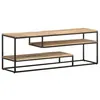 Image de vidaXL Meuble TV 130x30x45 cm Bois de manguier brut321623