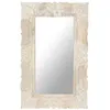 Image de vidaXL Spiegel 80x50 cm massief mangohout wit321633