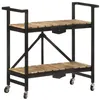 Image de Chariot de cuisine 87x36x81 cm Bois massif de manguier