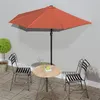 Image de vidaXL Parasol de Balcon avec Mât en Aluminium Parasol de Patio Jardin Terrasse Anti-UV Anti-décoloration Extérieur Terre 312499