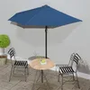 Image de vidaXL Parasol de Balcon avec Mât en Aluminium Parasol de Patio Jardin Terrasse Anti-UV Anti-décoloration Extérieur Bleu 312501