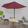 Image de vidaXL Balkonparasol half aluminium paal 300x155x223 cm bordeauxrood312502