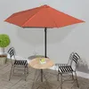 Image de vidaXL Balkonparasol half met aluminium paal 300x155x223 cm terracotta312503