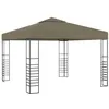 Image de vidaXL Tuinpaviljoen 180 g/m² 3x3 m taupe312228