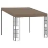 Image de vidaXL Belvédère mural 3x3 m Taupe Tissu