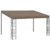 Image de vidaXL Belvédère mural 4x3 m Taupe Tissu
